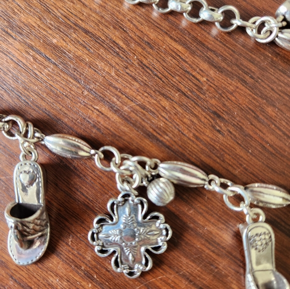 BRIGHTON PURSE/SHOE/HEART CHARM NECKLACE 34" - Picture 4 of 5